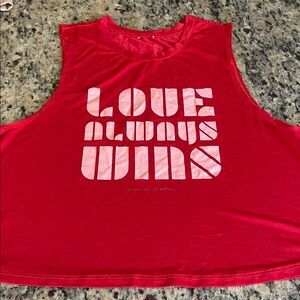 Spiritual Gangster Red Sleeveless Top with White Text